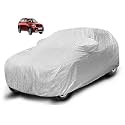 Auto Hub Waterproof Car Cover Compatible with Kia Sonet with Mirror Pockets, Soft Cotton Lining, Sonet Car Cover Waterproof, Metallic Silver