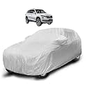Auto Hub Waterproof Car Cover Compatible with Kodiaq with Mirror Pocket, Soft Cotton Lining, Waterproof Kodiaq Car Cover- Metallic Silver