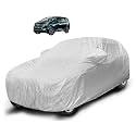 Auto Hub Waterproof Car Cover Compatible with Mahindra Marazzo with Mirror Pocket, Soft Cotton Lining, Waterproof Marazzo Car Cover- Metallic Silver