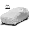 Auto Hub Waterproof Car Cover Compatible with Mahindra Scorpio (Model : 2015-Till Date) with with Mirror Pocket, Soft Cotton Lining, Waterproof Scorpio Car Cover- Metallic Silver