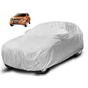 Auto Hub Waterproof Car Cover Compatible with Mahindra Xuv 500 with Mirror Pocket, Soft Cotton Lining, Waterproof Xuv 500 Car Cover- Metallic Silver