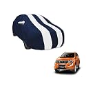 Auto Hub Car Cover Compatible with Mahindra XUV 500 with Mirror Pocket, Water Resistant, Triple Stitched, XUV 500 Car Cover- Navy-White