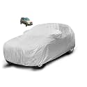 Auto Hub Waterproof Car Cover Compatible with Maruti Alto Car Cover with Mirror Pocket and Soft Cotton Lining, Alto Car Body Cover, Waterproof Silver