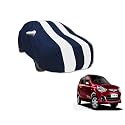 Auto Hub Car Cover Compatible with Maruti Alto K10 with Mirror Pocket, Water Resistant, Triple Stitched, Alto K10 Car Cover- Navy-White