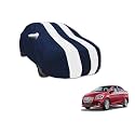 Auto Hub Car Cover Compatible with Maruti Ciaz Hybrid with Mirror Pocket, Water Resistant, Triple Stitched, Ciaz Hybrid Car Cover- Navy-White