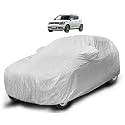 Auto Hub Waterproof Car Cover Compatible with Maruti Ignis with Mirror Pocket, Soft Cotton Lining, Waterproof Ignis Car Cover- Metallic Silver