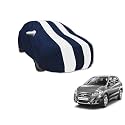 Auto Hub Car Cover Compatible with Maruti S-Cross with Mirror Pocket, Water Resistant, Triple Stitched, S-Cross Car Cover- Navy-White