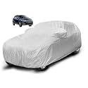 Auto Hub Waterproof Car Cover Compatible with Maruti S-Cross with Mirror Pocket, Soft Cotton Lining, Waterproof S-Cross Car Cover- Metallic Silver