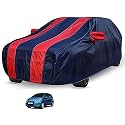 Auto Hub Car Cover Compatible with Maruti A-Star with Mirror Pocket, Weather Proof, Triple Stitched, A-Star Car Cover- Navy-Red