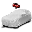 Auto Hub Waterproof Car Cover Compatible with Maruti Vitara Brezza (Model : 2015-2021) with Mirror Pocket, Soft Cotton Lining, Waterproof Vitara Brezza Car Cover- Metallic Silver