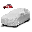 Auto Hub Waterproof Car Cover Compatible with Maruti Zen with Mirror Pocket, Soft Cotton Lining, Waterproof Zen Car Cover- Metallic Silver