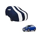 Auto Hub Car Cover Compatible with Maruti Swift Dzire (Model : 2008-2016) with Mirror Pocket, Water Resistant, Triple Stitched, Swift Dzire Car Cover- Navy-White