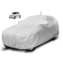 Auto Hub Waterproof Car Cover Compatible with Maruti Swift (Model : 2005-2017) with Mirror &amp; Antenna Pocket, Soft Cotton Lining, Waterproof Swift Car Cover- Metallic Silver