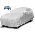 Auto Hub Waterproof Car Cover Compatible with Maruti WagonR (Model : 2019-Till Date) with Mirror Pocket and Soft Cotton Lining, WagonR Cover, Waterproof Silver