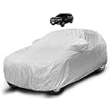 Auto Hub Waterproof Car Cover Compatible with MG Gloster with Mirror Pocket, Soft Cotton Lining, Waterproof Gloster Car Cover- Metallic Silver