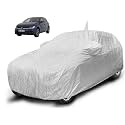 Auto Hub Waterproof Car Cover Compatible with Polo with Mirror Pocket, Soft Cotton Lining, Waterproof Polo Car Cover- Metallic Silver