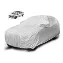 Auto Hub Waterproof Car Cover Compatible with Rapid with Mirror Pocket, Soft Cotton Lining, Waterproof Rapid Car Cover- Metallic Silver