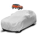 Auto Hub Waterproof Car Cover Compatible with Captur with Mirror Pocket, Soft Cotton Lining, Waterproof Captur Car Cover- Metallic Silver