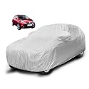 Auto Hub Waterproof Car Cover Compatible with Pulse with Mirror Pocket, Soft Cotton Lining, Waterproof Pulse Car Cover- Metallic Silver