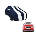 Auto Hub Car Cover Compatible with Sail UVA with Mirror Pocket, Water Resistant, Triple Stitched, Sail UVA Car Cover- Navy-White
