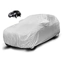 Auto Hub Waterproof Car Cover Compatible with Sunny with Mirror Pocket, Soft Cotton Lining, Waterproof Sunny Car Cover- Metallic Silver