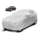 Auto Hub Waterproof Car Cover Compatible with Superb with Mirror Pocket, Soft Cotton Lining, Waterproof Superb Car Cover- Metallic Silver