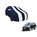 Auto Hub Car Cover Compatible with Tata Aria with Mirror Pocket, Water Resistant, Triple Stitched, Aria Car Cover- Navy-White