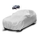 Auto Hub Waterproof Car Cover Compatible with Tata Aria with Mirror Pocket, Soft Cotton Lining, Waterproof Aria Car Cover- Metallic Silver