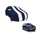 Auto Hub Car Cover Compatible with Tata Hexa with Mirror Pocket, Water Resistant, Triple Stitched, Hexa Car Cover- Navy-White
