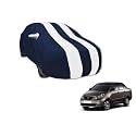 Auto Hub Car Cover Compatible with Tata Indigo CS with Mirror Pocket, Water Resistant, Triple Stitched, Indigo CS Car Cover- Navy-White