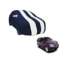 Auto Hub Car Cover Compatible with Tata Indigo Marina with Mirror Pocket, Water Resistant, Triple Stitched, Indigo Marina Car Cover- Navy-White