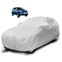 Auto Hub Waterproof Car Cover Compatible with Tata Nexon with Mirror Pocket, Soft Cotton Lining, Waterproof Nexon Car Cover- Metallic Silver