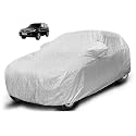 Auto Hub Waterproof Car Cover Compatible with Tata Safari Storme with Mirror Pocket, Soft Cotton Lining, Waterproof Safari Storme Car Cover- Metallic Silver