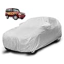 Auto Hub Waterproof Car Cover Compatible with Tata Sumo Gold with Mirror Pocket, Soft Cotton Lining, Waterproof Sumo Gold Car Cover- Metallic Silver