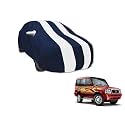 Auto Hub Car Cover Compatible with Tata Sumo Gold with Mirror Pocket, Water Resistant, Triple Stitched, Sumo Gold Car Cover- Navy-White