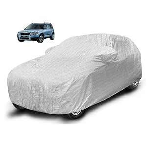 auto hub waterproof car cover compatible with yeti with mirror pocket soft cotton lining waterproof yeti car cover- metallic silver
