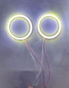 Auto MT 2PC 60MM WHITE COB LED Angel Eyes Led Ring Ring DRL Halo Ring COB Vehicle Tool Kit