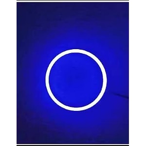 auto mt 2pc car bike 60mm 70mm drl daytime running light angle eyes led ring bike cob led angel eyes halo ring drl halo ring cob chips 70mm blue 1pc
