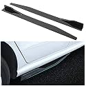 AUTO MT 2pcs JDM 120CM Car Side Skirt Splitter Wing Diffuser Rocker Splitters Car Body Styling Side Skirt Lip Winglet Diffuser Universal Glossy Black