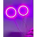 AUTO MT 7-COLOR OPTION CAR BIKE 60MM DRL Daytime Running Light Led Bike Angel Eyes Halo Ring Chips (2PC PURPLE 60MM COB RING)