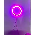 AUTO MT 7-COLOR OPTION CAR BIKE 60MM DRL Daytime Running Light Angle Eyes Led Ring Bike COB LED Angel Eyes Halo Ring DRL Halo Ring COB Chips (1PC PURPLE 60MM COB RING)