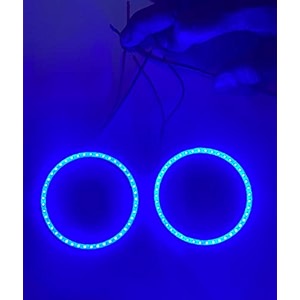 car bike 70mm drl daytime running light angle eyes led ring bike cob led angel eyes halo ring drl halo ring cob chips 2pc blue 70mm