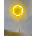 AUTO MT CAR BIKE 60MM DRL Daytime Running Light Angle Eyes Led Ring Bike COB LED Angel Eyes Halo Ring DRL (YELLOW 1PC)