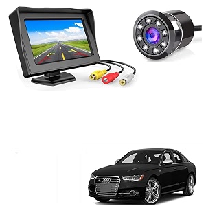 auto pearl -bpc14-2-in-1 lcd display indicator sound alarm car reverse parking sensor camera with ccd led night vision for-s6
