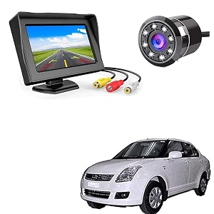 auto pearl -bpc233-2-in-1 lcd display indicator sound alarm car reverse parking sensor camera with ccd led night vision for-deziretyp1