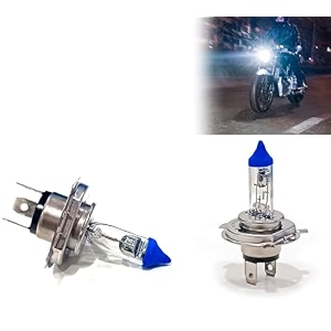 auto pearl halogen h4 front headlight bulb 12v35w ultra bright compatible with all bike pack of 1