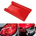Car Light Tint Film Cars Light Tinted Film Sticker, Red, 30x150CM