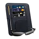 Car Visor Card Holder Organiser | Black | Pouch Case with Pockets|Sun Visor Accessories for Truck Durable PU Leather Storage for License Cards Sunglasses