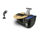 AutoExec Roadmaster Car Desk for Your Vehicle Workstation and Mobile Office, Birch, with 400 watt Power Inverter, Tablet Mount and Suction Phone Mount