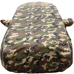 autofact 100 waterproof car body cover compatible with maruti alto k10 2014 to 2022 with mirror pockets 4 x 4 american matty long lasting strong durable material camouflage army look